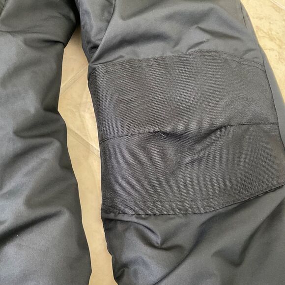 Champions Snow ski Bib overalls Kid’s S 6/7 Black Adj. double reinforced knees. - Picture 11 of 11